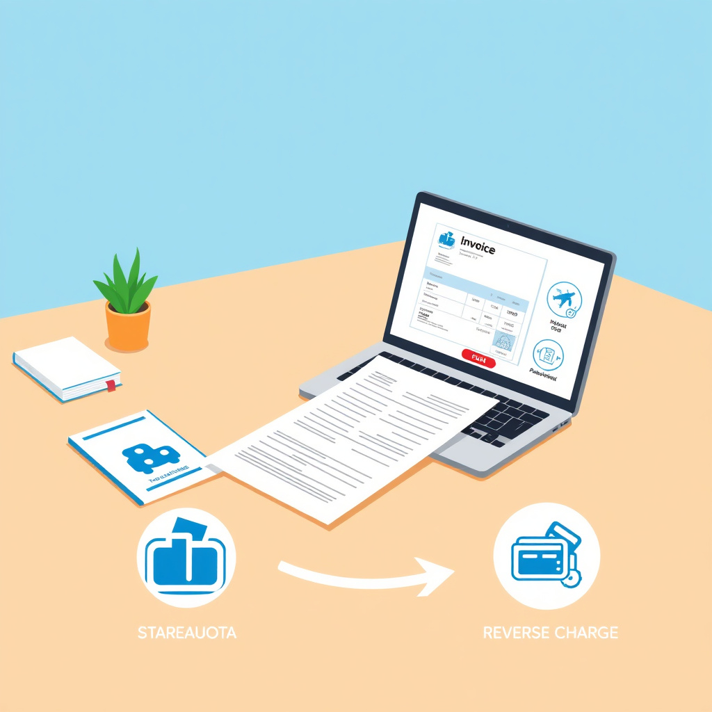 Illustrazione del meccanismo di autofattura e reverse charge sulle commissioni OTA per le agenzie di viaggio italiane