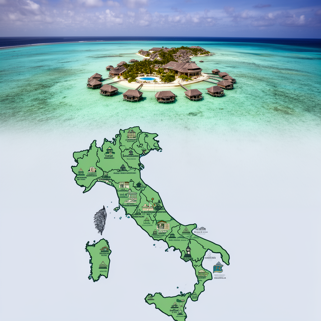 Resort maldiviano e mappa dei resort italiani: impatto fiscale TGST e riassetto Azora-Nicolaus-Bluserena per agenzie e tour operator